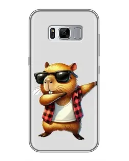 Чехол для Samsung Galaxy S8 Plus (G955) с картинкой «Капибара рэпер даб»