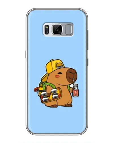 Чехол для Samsung Galaxy S8 Plus (G955) с картинкой «Капибара на скейте» Чехол для Samsung Galaxy S8 Plus (G955) с картинкой «Капибара на скейте»