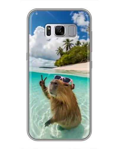 Чехол для Samsung Galaxy S8 Plus (G955) с картинкой «Капибара на море» Чехол для Samsung Galaxy S8 Plus (G955) с картинкой «Капибара на море»