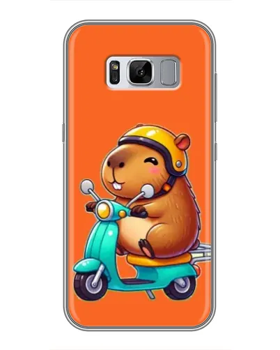 Чехол для Samsung Galaxy S8 Plus (G955) с картинкой «Капибара на скутере» Чехол для Samsung Galaxy S8 Plus (G955) с картинкой «Капибара на скутере»