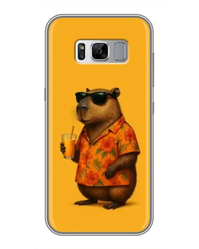 Чехол для Samsung Galaxy S8 Plus (G955) с картинкой «Капибара на отдыхе» Чехол для Samsung Galaxy S8 Plus (G955) с картинкой «Капибара на отдыхе»