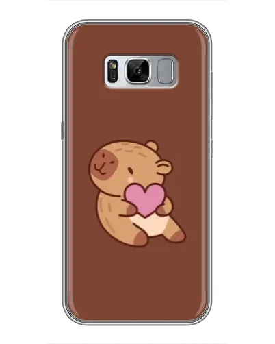 Чехол для Samsung Galaxy S8 Plus (G955) с картинкой «Капибара с сердцем» Чехол для Samsung Galaxy S8 Plus (G955) с картинкой «Капибара с сердцем»