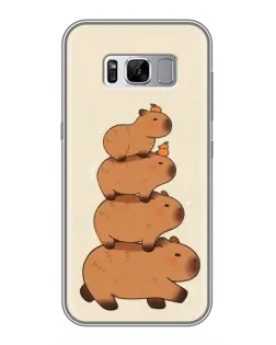 Чехол для Samsung Galaxy S8 Plus (G955) с картинкой «Башня из капибар»