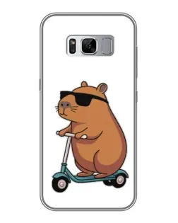 Чехол для Samsung Galaxy S8 Plus (G955) с картинкой «Капибара на самокате»