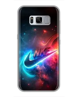 Чехол для Samsung Galaxy S8 (G950) с картинкой «Огненный логотип Nike»
