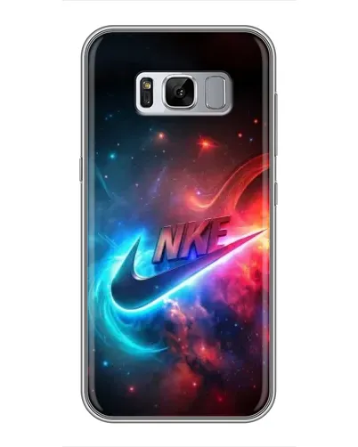 Чехол для Samsung Galaxy S8 (G950) с картинкой «Огненный логотип Nike»