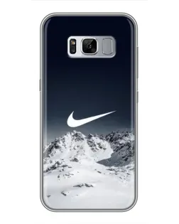 Чехол для Samsung Galaxy S8 (G950) с картинкой «Nike — зимние горы»