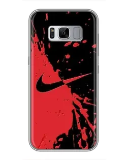 Чохол для Samsung Galaxy S8 (G950) з картинкою «Червоні бризки Nike»
