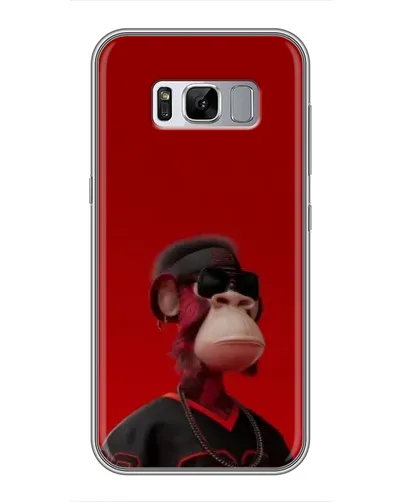 Чехол для Samsung Galaxy S8 (G950) с картинкой «Bored Ape в красном» Чехол для Samsung Galaxy S8 (G950) с картинкой «Bored Ape в красном»