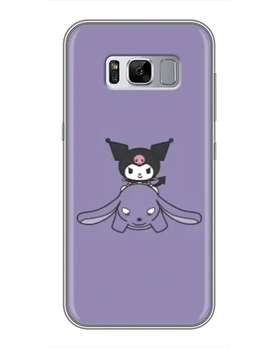 Чехол для Samsung Galaxy S8 (G950) с картинкой «Kuromi на лиловом фоне»