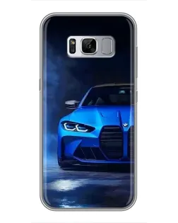 Чехол для Samsung Galaxy S8 (G950) с картинкой «Голубая BMW M4»