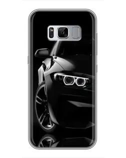 Чохол для Samsung Galaxy S8 (G950) з картинкою «Чорна BMW — профіль»