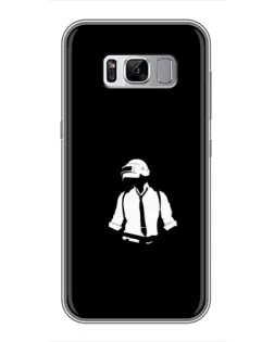 Чехол для Samsung Galaxy S8 (G950) с картинкой «PUBG — белый шлем»