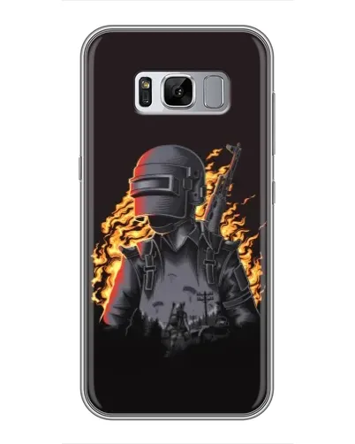 Чехол для Samsung Galaxy S8 (G950) с картинкой «PUBG — огненный силуэт» Чехол для Samsung Galaxy S8 (G950) с картинкой «PUBG — огненный силуэт»