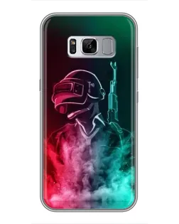 Чехол для Samsung Galaxy S8 (G950) с картинкой «PUBG — огненный воин»