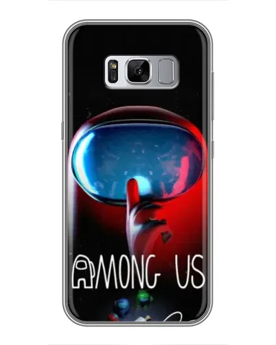 Чехол для Samsung Galaxy S8 (G950) с картинкой «Красный импостер — макро»