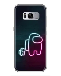 Чехол для Samsung Galaxy S8 (G950) с картинкой «Among Us неон-арт»