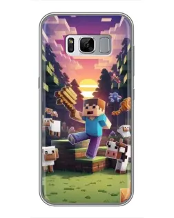 Чохол для Samsung Galaxy S8 (G950) з картинкою «Стів на фермі» Чохол для Samsung Galaxy S8 (G950) з картинкою «Стів на фермі»