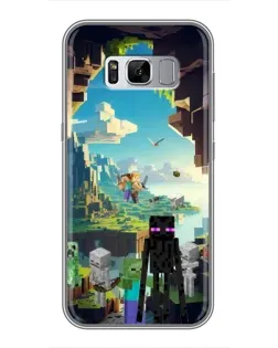 Чехол для Samsung Galaxy S8 (G950) с картинкой «Эндермен в лесу»