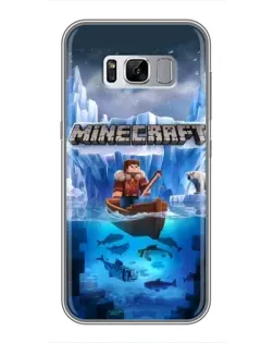 Чехол для Samsung Galaxy S8 (G950) с картинкой «Minecraft ледяной мир»