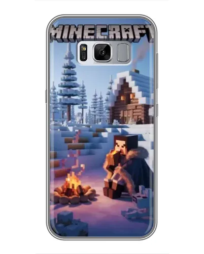 Чехол для Samsung Galaxy S8 (G950) с картинкой «Зимний Minecraft»