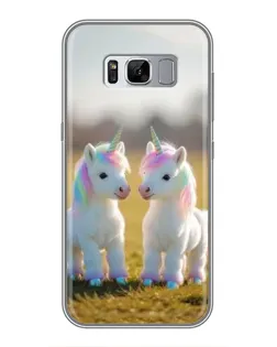Чохол для Samsung Galaxy S8 (G950) з картинкою «Пара єдинорогів»