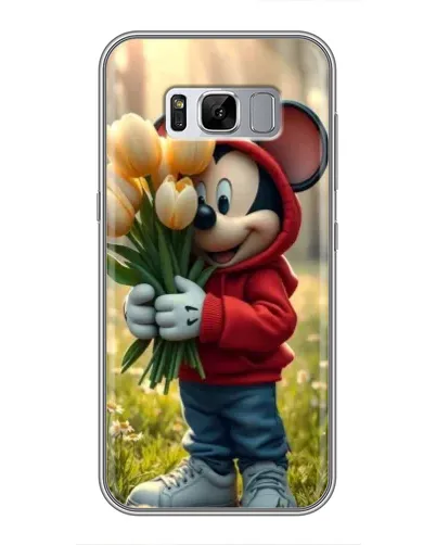 Чохол для Samsung Galaxy S8 (G950) з картинкою «Міккі з тюльпанами» Чохол для Samsung Galaxy S8 (G950) з картинкою «Міккі з тюльпанами»