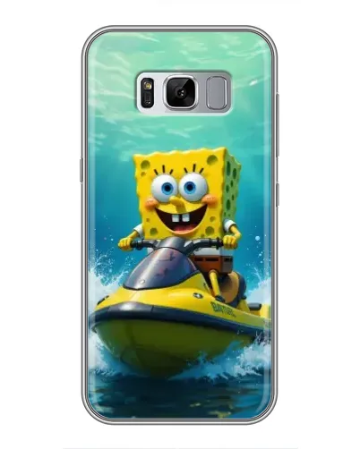 Чехол для Samsung Galaxy S8 (G950) с картинкой «Спанч Боб на гидроцикле» Чехол для Samsung Galaxy S8 (G950) с картинкой «Спанч Боб на гидроцикле»