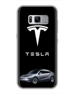 Чехол для Samsung Galaxy S8 (G950) с картинкой «Tesla Model Y»