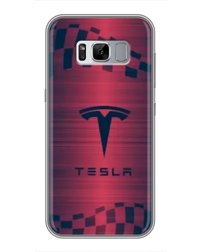 Чехол для Samsung Galaxy S8 (G950) с картинкой «Тесла красный карбон» Чехол для Samsung Galaxy S8 (G950) с картинкой «Тесла красный карбон»