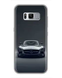 Чехол для Samsung Galaxy S8 (G950) с картинкой «Mercedes на черном»