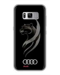 Чехол для Samsung Galaxy S8 (G950) с картинкой «Графика — пантера и Audi»