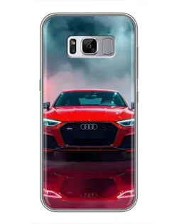 Чехол для Samsung Galaxy S8 (G950) с картинкой «Audi RS — красный стиль»