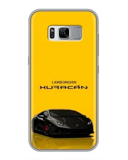 Чехол для Samsung Galaxy S8 (G950) с картинкой «Lamborghini Huracan черный»