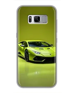 Чехол для Samsung Galaxy S8 (G950) с картинкой «Салатовый Lamborghini Huracan»