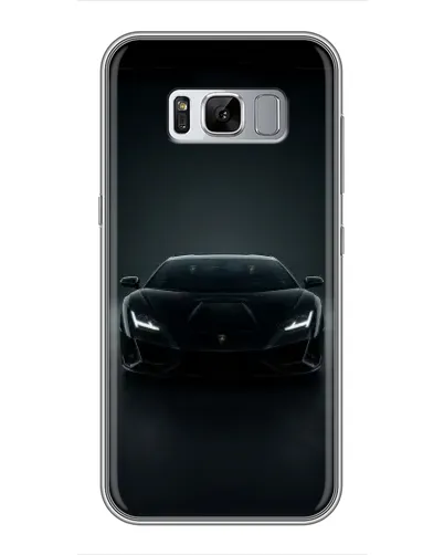Чехол для Samsung Galaxy S8 (G950) с картинкой «Черный Lamborghini Aventador»