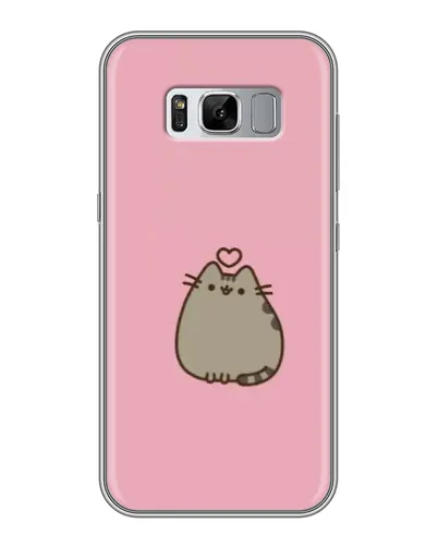 Чехол для Samsung Galaxy S8 (G950) с картинкой «Pusheen сердце»