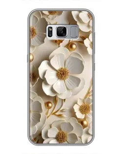 Чехол для Samsung Galaxy S8 (G950) с картинкой «Белие бумажние  цвети»