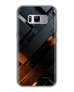 Чехол для Samsung Galaxy S8 (G950) с картинкой «Черные геометрические блоки»