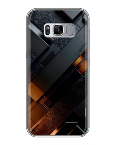 Чехол для Samsung Galaxy S8 (G950) с картинкой «Черные геометрические блоки»