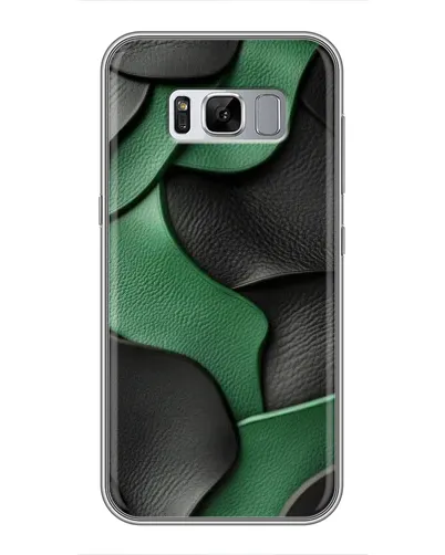 Чехол для Samsung Galaxy S8 (G950) с картинкой «Зеленые кожаные волны»