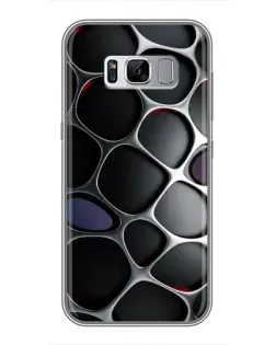Чехол для Samsung Galaxy S8 (G950) с картинкой «Объемная темная решетка»