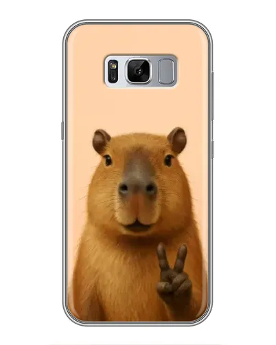 Чехол для Samsung Galaxy S8 (G950) с картинкой «Капибара виктория» Чехол для Samsung Galaxy S8 (G950) с картинкой «Капибара виктория»