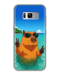 Чехол для Samsung Galaxy S8 (G950) с картинкой «Морская капибара» Чехол для Samsung Galaxy S8 (G950) с картинкой «Морская капибара»