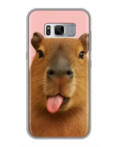Чехол для Samsung Galaxy S8 (G950) с картинкой «Капибара с языком» Чехол для Samsung Galaxy S8 (G950) с картинкой «Капибара с языком»