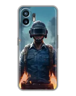 Чехол для Samsung Galaxy XCover7 Pro с картинкой «PUBG — реалистичный герой»