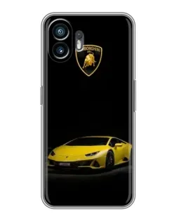 Чехол для Samsung Galaxy XCover7 Pro с картинкой «Lamborghini желтый акцент»