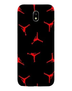 Чехол для Samsung Galaxy J5 2017 (J530F EU) с картинкой «Jordan Red Pattern»