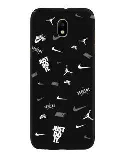 Чехол для Samsung Galaxy J5 2017 (J530F EU) с картинкой «Nike Black Pattern»