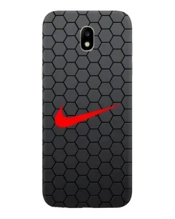 Чехол для Samsung Galaxy J5 2017 (J530F EU) с картинкой «Nike — карбоновая сетка»